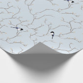 Wintervögel Geschenkpapier (Ecke)