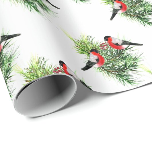 Wintervögel Geschenkpapier (Rolleneckpunkt)