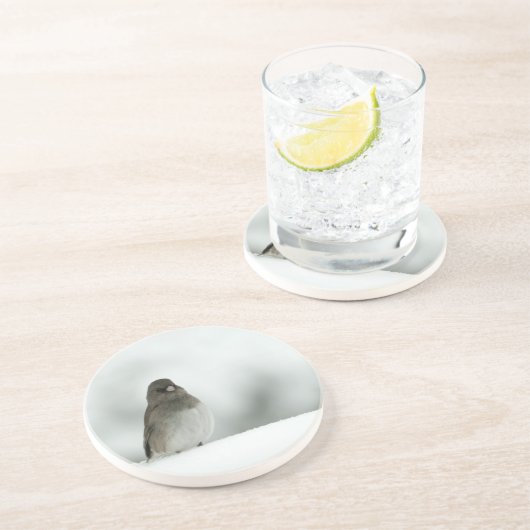 Wintervogel Getränkeuntersetzer (Seite)