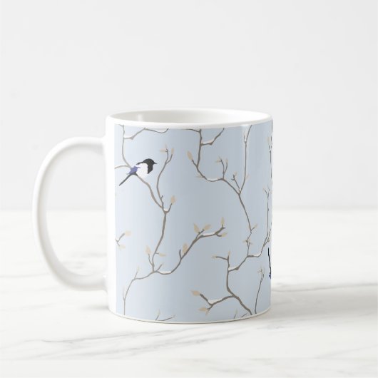 Wintervögel Kaffeetasse (Links)