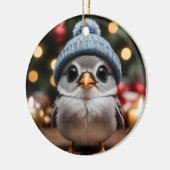 Wintervogel Keramik Ornament (Links)