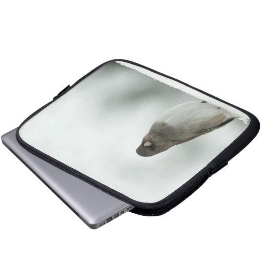 Wintervogel Laptopschutzhülle (Vorne Knopf)