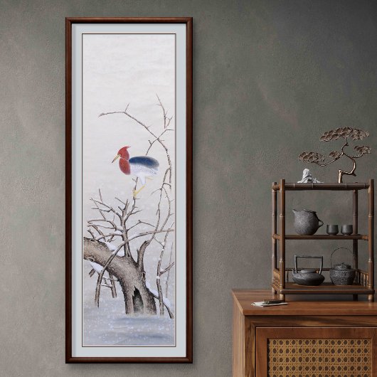 Wintervogel Leinwanddruck