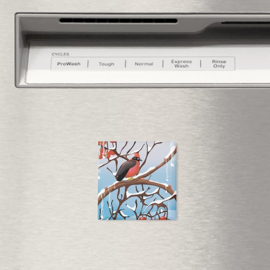 Wintervogel Magnet (In Situ (Geschirrspüler))