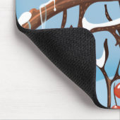 Wintervogel Mousepad (Ecke)