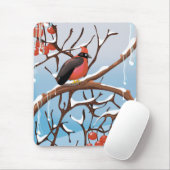 Wintervogel Mousepad (Mit Mouse)