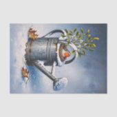 Wintervogel-Nest-Dekoupage-Tissue Seidenpapier (Vorderseite)