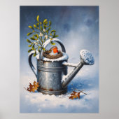 Wintervogel-Nestplakat für Entkopplungspapier Poster (Vorne)