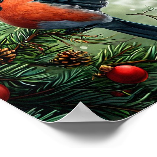 Wintervogel Poster (Ecke)