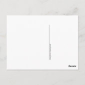 Wintervogel Postkarte (Rückseite)