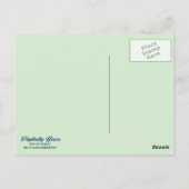 Wintervögel Postkarte (Rückseite)