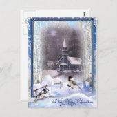 Wintervögel Postkarte (Vorne/Hinten)