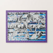 Wintervögel Puzzle (Horizontal)
