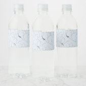 Wintervögel Wasserflaschenetikett (Flaschen)