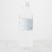 Wintervögel Wasserflaschenetikett (Rückseite)