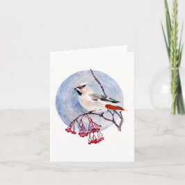 Wintervogelkarte Feiertagskarte