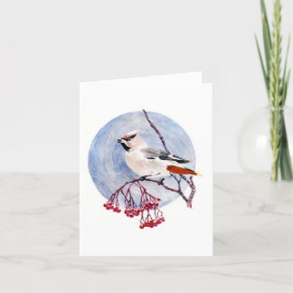 Wintervogelkarte Feiertagskarte