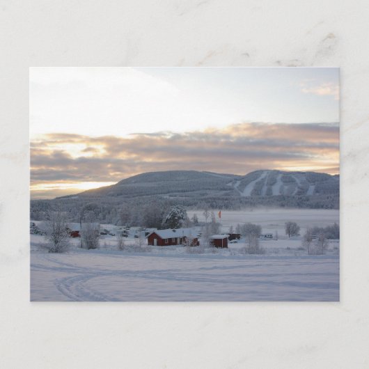 Wintervormittag #1 postkarte (Vorderseite)