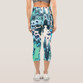 Wintervormittag Capri Leggings (Rückseite)