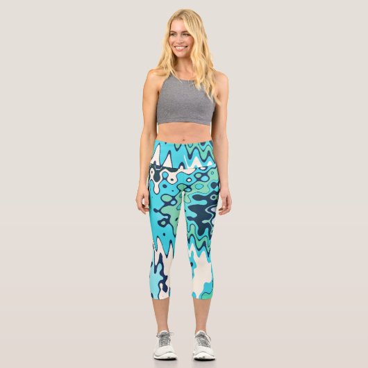 Wintervormittag Capri Leggings (Vorderseite)