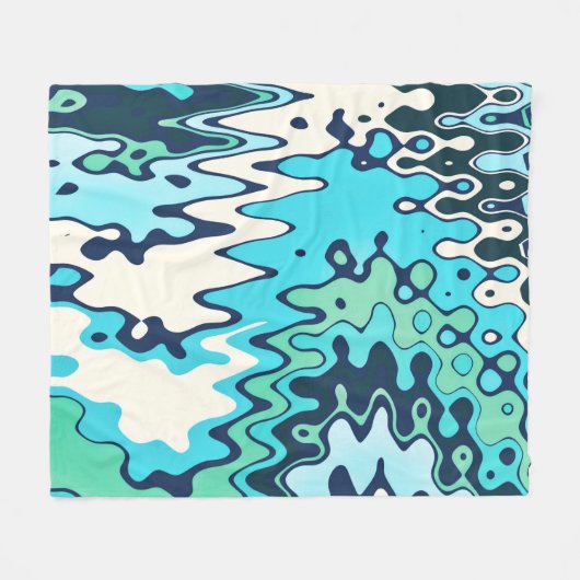 Wintervormittag Fleecedecke (Vorderseite (Horizontal))