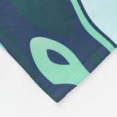 Wintervormittag Fleecedecke (Ecke)