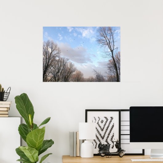 Wintervormittag I Poster (Heimbüro)