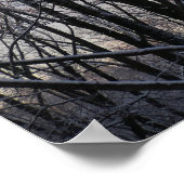 Wintervormittag III Naturlandschaft Poster (Ecke)