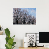 Wintervormittag III Naturlandschaft Poster (Heimbüro)