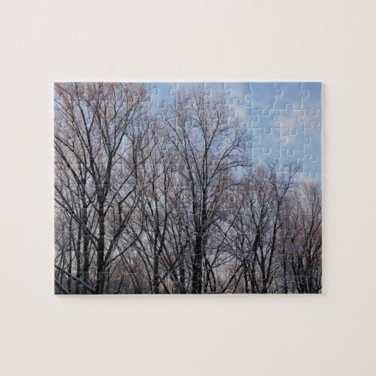 Wintervormittag III Naturlandschaft Puzzle (Horizontal)