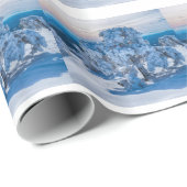 Wintervormittag im Feld Geschenkpapier (Rolleneckpunkt)