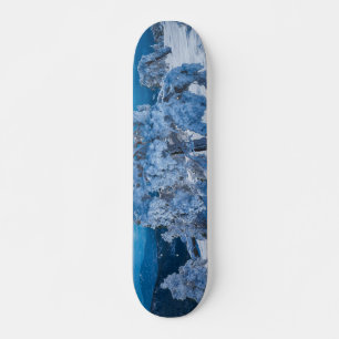 Wintervormittag im Feld Skateboard