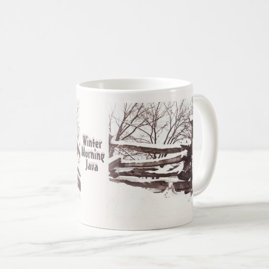 Wintervormittag Java-TASSE Kaffeetasse (VorderseiteRechts)