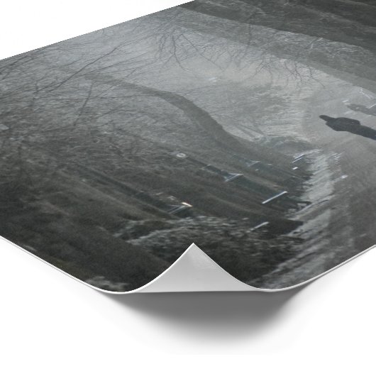 Wintervormittag Poster (Ecke)