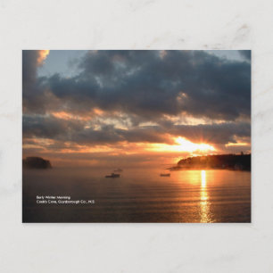 Wintervormittag Postkarte