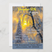 Wintervormittag Schönes Weihnachtsfest Party einla Einladung (Vorderseite)