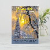 Wintervormittag Schönes Weihnachtsfest Party einla Einladung (Stehend Vorderseite)