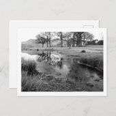 Wintervormittag: Strandshag Bay, Derwentwater Postkarte (Vorne/Hinten)