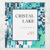 Wintervormittag Weinetikett (Einzelnes Label)