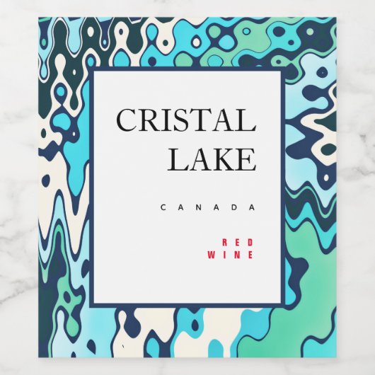 Wintervormittag Weinetikett (Einzelnes Label)