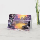 Wintervormittags Weihnachtskarte Karte (Vorderseite)