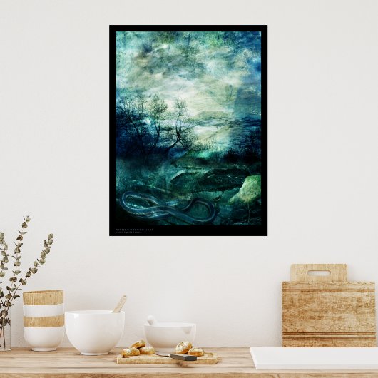 Wintervormittagsleben Poster (Küche)