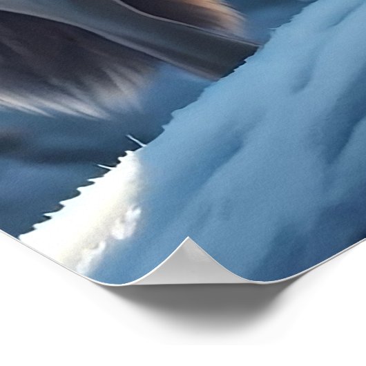 Winterwächter - Der Wolf Poster (Ecke)