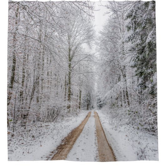 Winterwald #22 duschvorhang (Vorderseite)