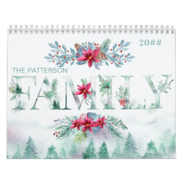 Winterwald 2 Fotos pro Monat Familie 2022 Kalender