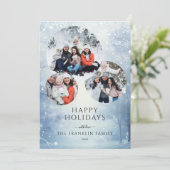 Winterwald 3 Foto Collage Weihnachten (Stehend Vorderseite)