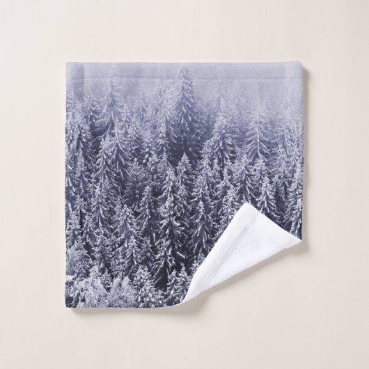 Winterwald #4 badhandtuch set (Waschlappen)
