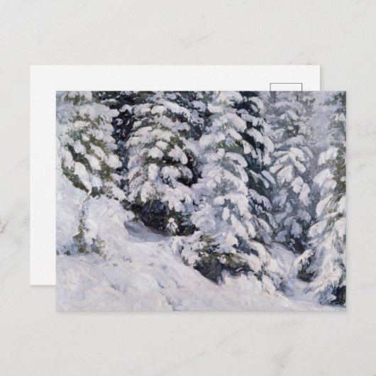 Winterwald | Aleksander Borisov Postkarte (Vorne/Hinten)