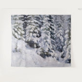 Winterwald | Aleksander Borisov Wandteppich (Vorderseite (Horizontal))