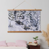 Winterwald | Aleksander Borisov Wandteppich Mit Holzrahmen (Schlafzimmer)